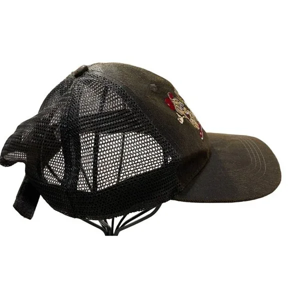 "Try My Nuts" Nut Company Baseball Cap Hat Adjustable Brown Red - Picture 3 of 7